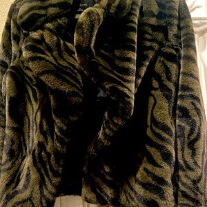 Santuary faux  fur zebra jacket